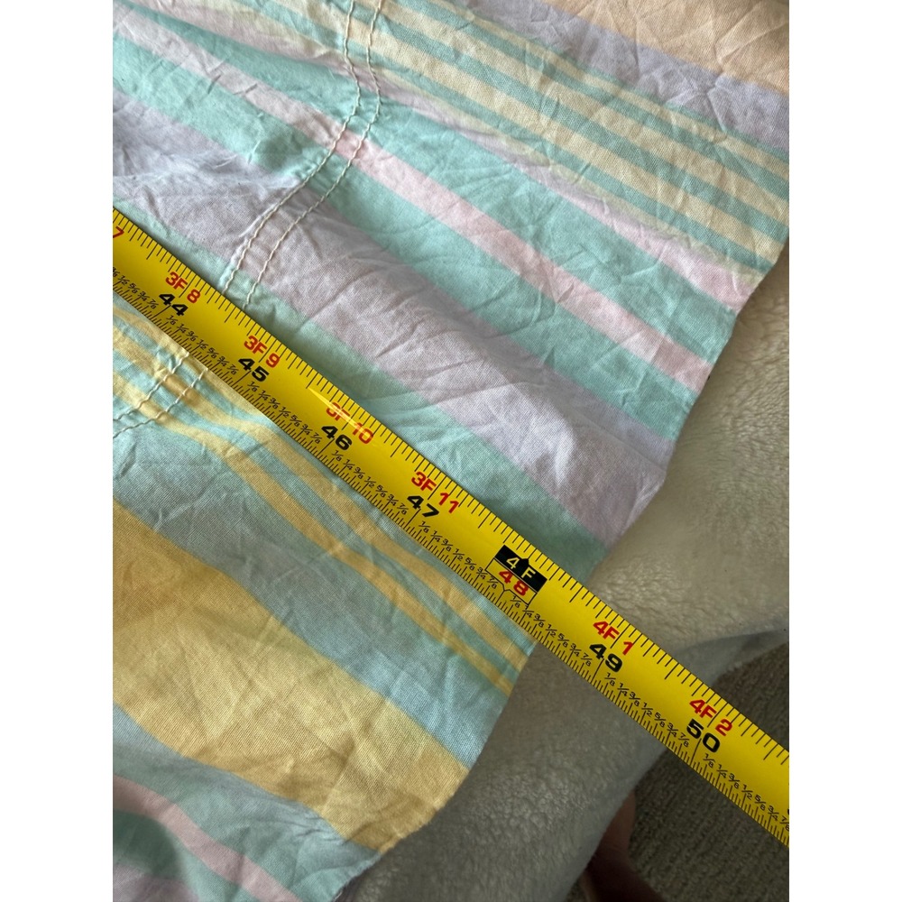 Free People Pastel Stripe Cotton Midi Dress Sleeveless Tie Back OB2142447 L NEW - Picture 7 of 10